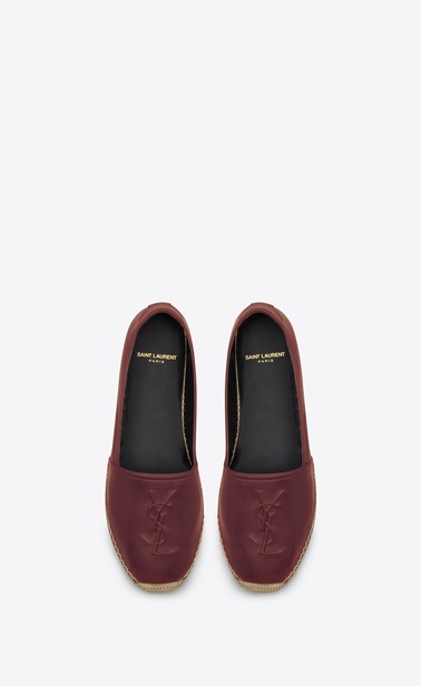 monogram espadrilles in leather